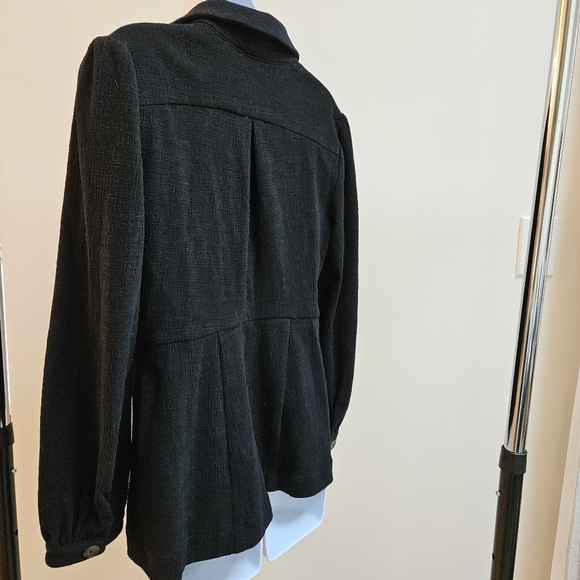 EUC Anthropologie Lexi Knit Black Blazer, Sz Small - Picture 8 of 11